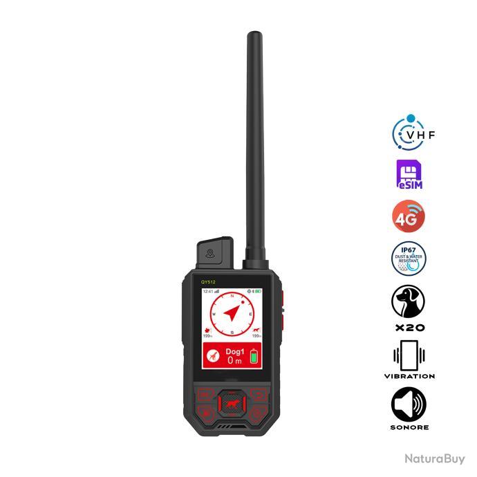 Centrale GPS TR DOG V2 – Télécommande Chasse Multi-Chiens VHF 4G